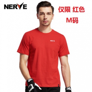 NERVE涅夫摩托车骑行T恤男夏季 仅限 红色 M码