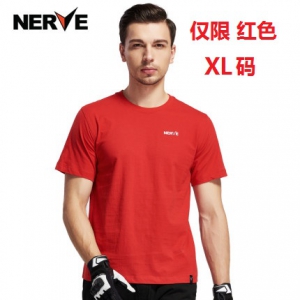 NERVE涅夫摩托车骑行T恤男夏季  仅限 红色  XL 码